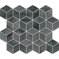 T017/14024 Мозаика Джардини серый темный мозаичный 45*37.5