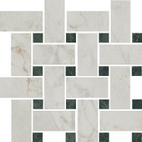 T038/SG6540 Мозаика Серенада мозаичный белый лаппатированный 32x32