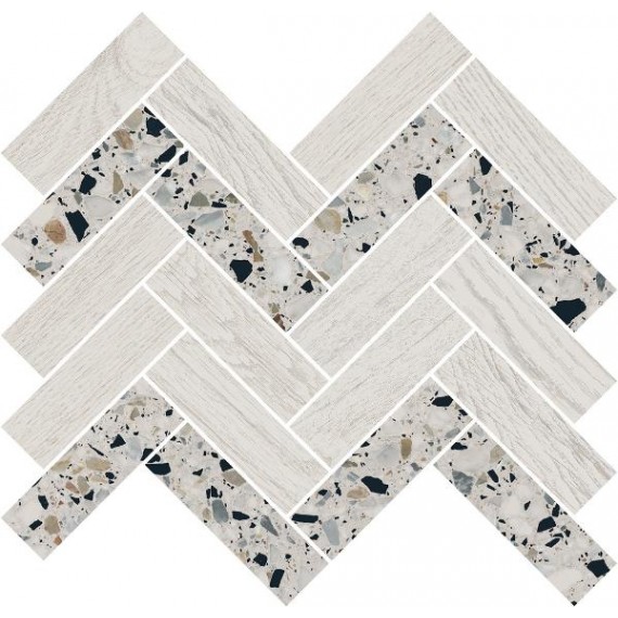 Мозаика T042/SG5268 Мозаика Монтиони мозаичный белый 34x35,5