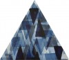 TG D IMP 06 TRIANGOLO IMPRESSIONI AZZURRO 17X17