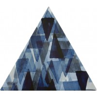 TG D IMP 06 TRIANGOLO IMPRESSIONI AZZURRO 17X17