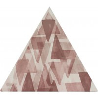 TG D IMP 13 TRIANGOLO IMPRESSIONI ROSA 17X17
