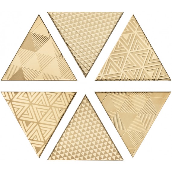 Керамогранит TG D VIBRA 03 TRIANGOLO VIBRAZIONI ORO 17X17H15