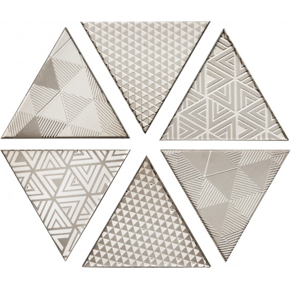 Керамогранит TG D VIBRA 07 TRIANGOLO VIBRAZIONI PLATINO 17X17H15