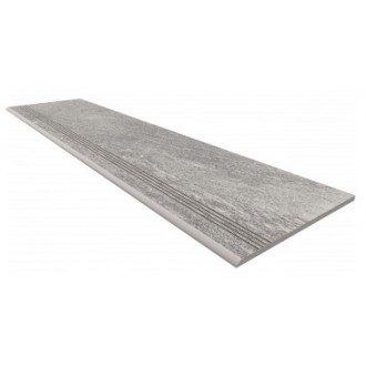 TN01 Ступень Grey неполированная с насечками 30x120
