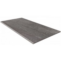 TN02 Ступень Anthracite неполированная с насечками 30x60