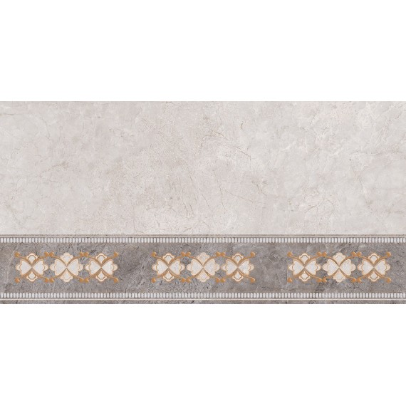 Керамическая плитка TP3688H Декор Ирида светло-серый ректификат 30x60