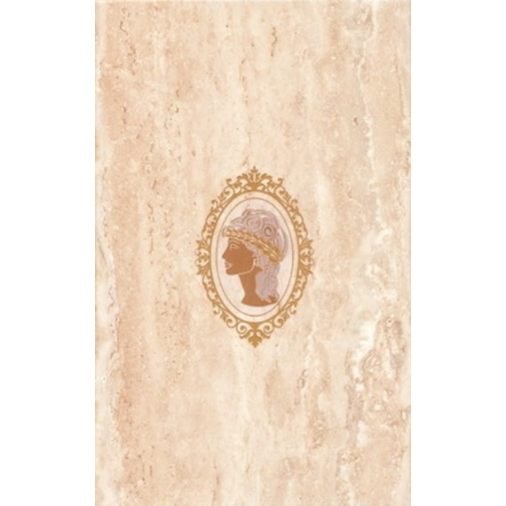 Керамическая плитка TR-D5-CR Travertin Medallion (горизонтальный) 40х25