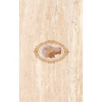 TR-D6-CR Travertin Medallion (вертикальный) 25х40 