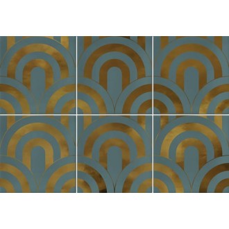 Takada Turquesa Oro 23x33,5