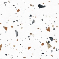 Terazzo Bianco цветной матовый карвинг 60х60