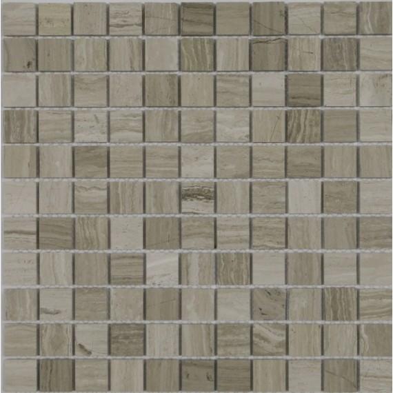 Мозаика Travertino Silver MAT 4.8x4.8x7 30.5x30.5