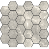 Travertino silver MAT hex 18x30x6 295x305x6