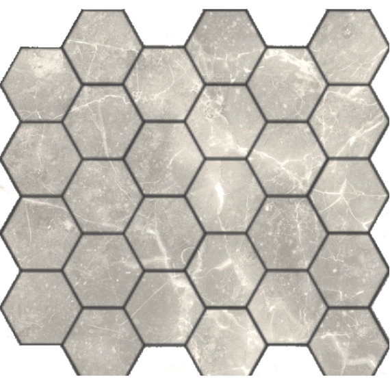 Мозаика Travertino silver MAT hex 18x30x6 295x305x6
