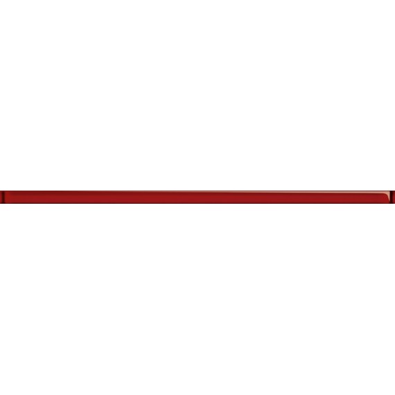 Керамическая плитка UG1L412 спецэлемент стеклянный Universal Glass красный 2x60