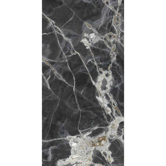 Керамогранит UO6L300679 ONICE NERO Lucidato Shiny 6mm 300x150 