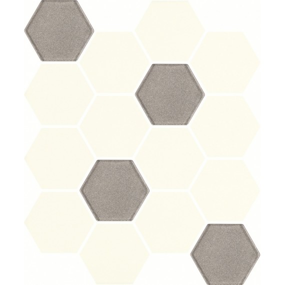 Мозаика Uniwersalna Mozaika Prasowana Bianco MIX Hexagon 22х25,5