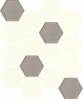 Uniwersalna Mozaika Prasowana Bianco MIX Hexagon 22х25,5