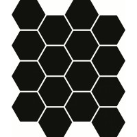 Uniwersalna Mozaika Prasowana Nero Hexagon 22х25,5