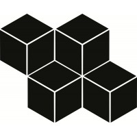 Uniwersalna Mozaika Prasowana Nero Romb Hexagon 20,4х23,8