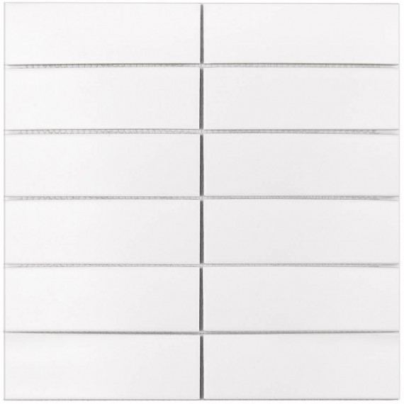 Мозаика V-VW56000 White Matt 4.7x14.7 30х30x6