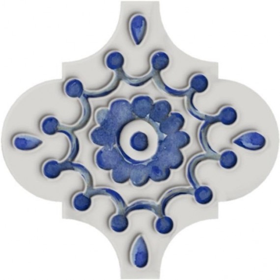 Ступени VT/A321/65000 Плитка Декор Арабески Майолика 6 6,5х6,5