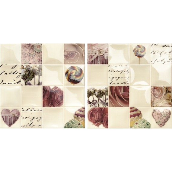 Керамическая плитка Volumen Dolce Cuore Lucciola 20x20 mix
