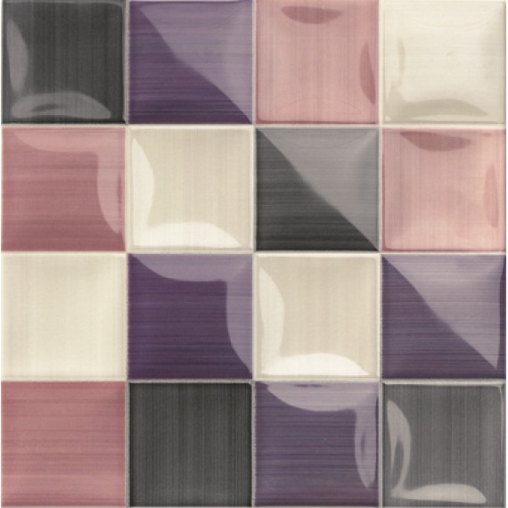 Керамическая плитка Volumen Lucciola Viola Mix 20x20