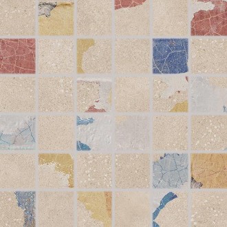 WDM06797 Betonico mosaic multicoloured 30x30