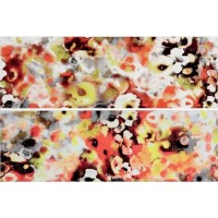 WITVE003 декор зеленые цветы (комплект 2шт) 40x60