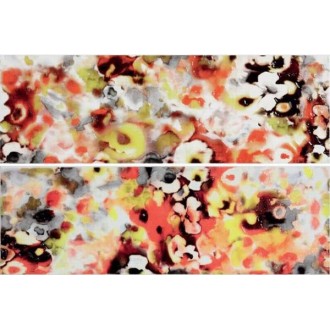 WITVE003 декор зеленые цветы (комплект 2шт) 40x60