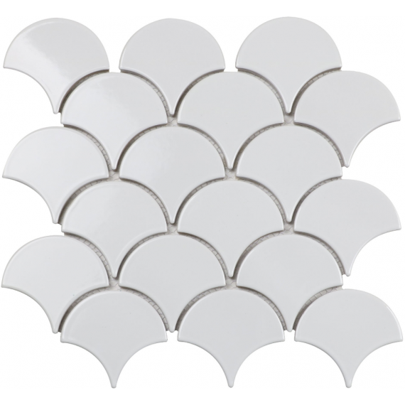Мозаика White Scales 25.9x27.9