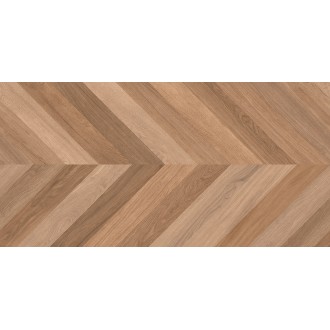 Wood Canarium Chevron M тёмно-бежевый матовый карвинг 60х120