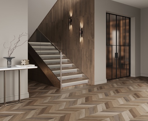 Wood Latina Brown Chevron M (Laparet)