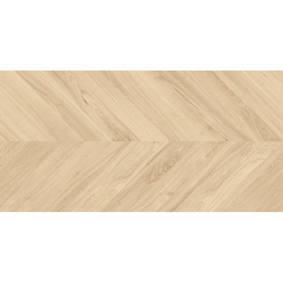 Керамогранит Wood Royal Almond Chevron бежевый матовый карвинг 60х120