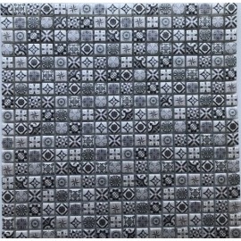 Мозаика Xindi Grey (стекло) 15*15 300*300