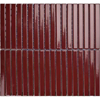 Y15F736 Мозаика Strip Красный глянцевый 1.5х14.5 29.4х31.3