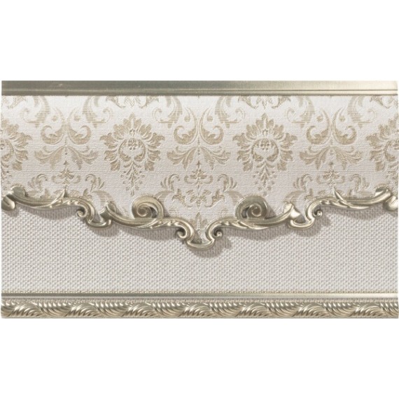 Керамическая плитка Zocalo Poem Oro-Bone 15x25