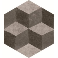 fK6I Керамогранит Firenze Deco Grey 21,6*25 SAT