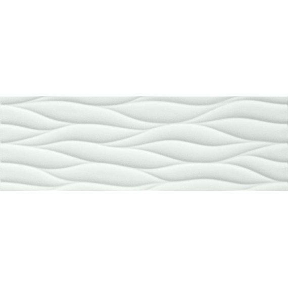 Керамическая плитка fLMR Плитка Lumina Curve White Matt 25x75
