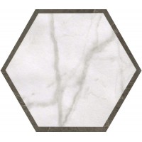 fLVE Roma Deco Esagono Calacata Imperiale 25х21,6