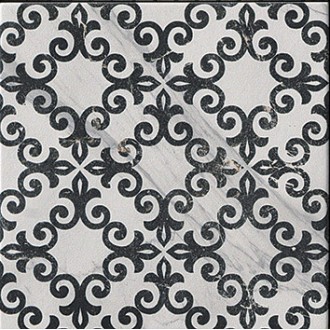fLZM Roma Deco 20 Statuario Grafitte 20x20