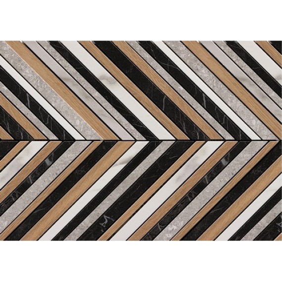 Мозаика fNJ0 Roma Diamond Mosaico Spinato 25.5x29.5