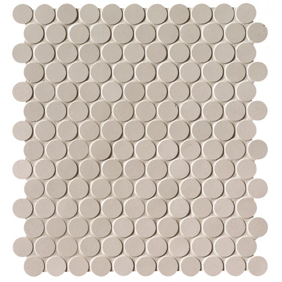 Мозаика fNSU Milano&Floor Beige Round Mosaico Matt 29.5x32.5