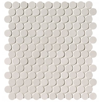 fNSV Milano&Floor Bianco Round Mosaico Matt 29.5x32.5