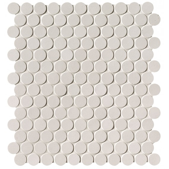 Мозаика fNSV Milano&Floor Bianco Round Mosaico Matt 29.5x32.5