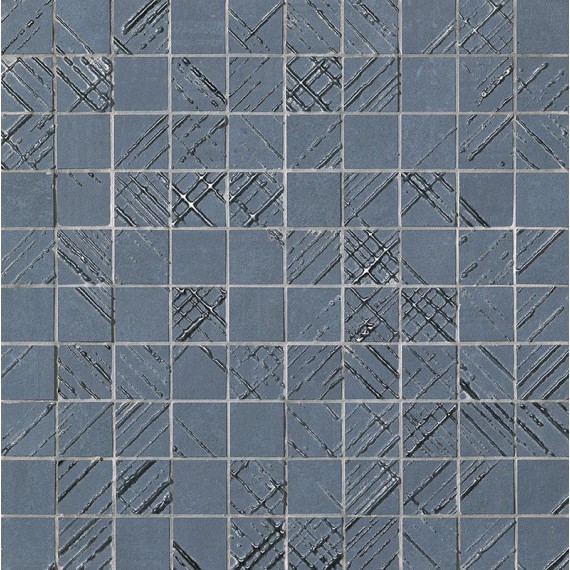 Мозаика fOY0 Мозаика Bloom Metal Blue Silver Mosaico 30,5x30,5