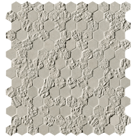 fOYV Мозаика Bloom Grey Print Esagono Mosaico 29,5x32,5