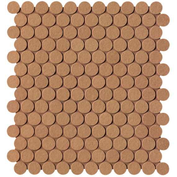 Мозаика fPLY Мозаика Summer Terracotta Gres Round Mosaico R10 29,5x32,5