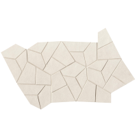 fPRQ Мозаика Sheer White Gres Fly Mosaico 25x41,5